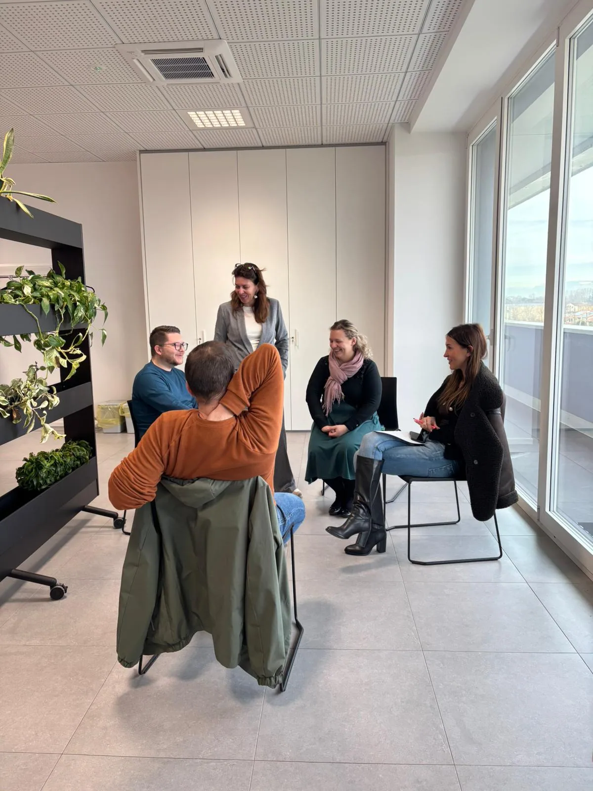 Momento di dialogo durante il workshop