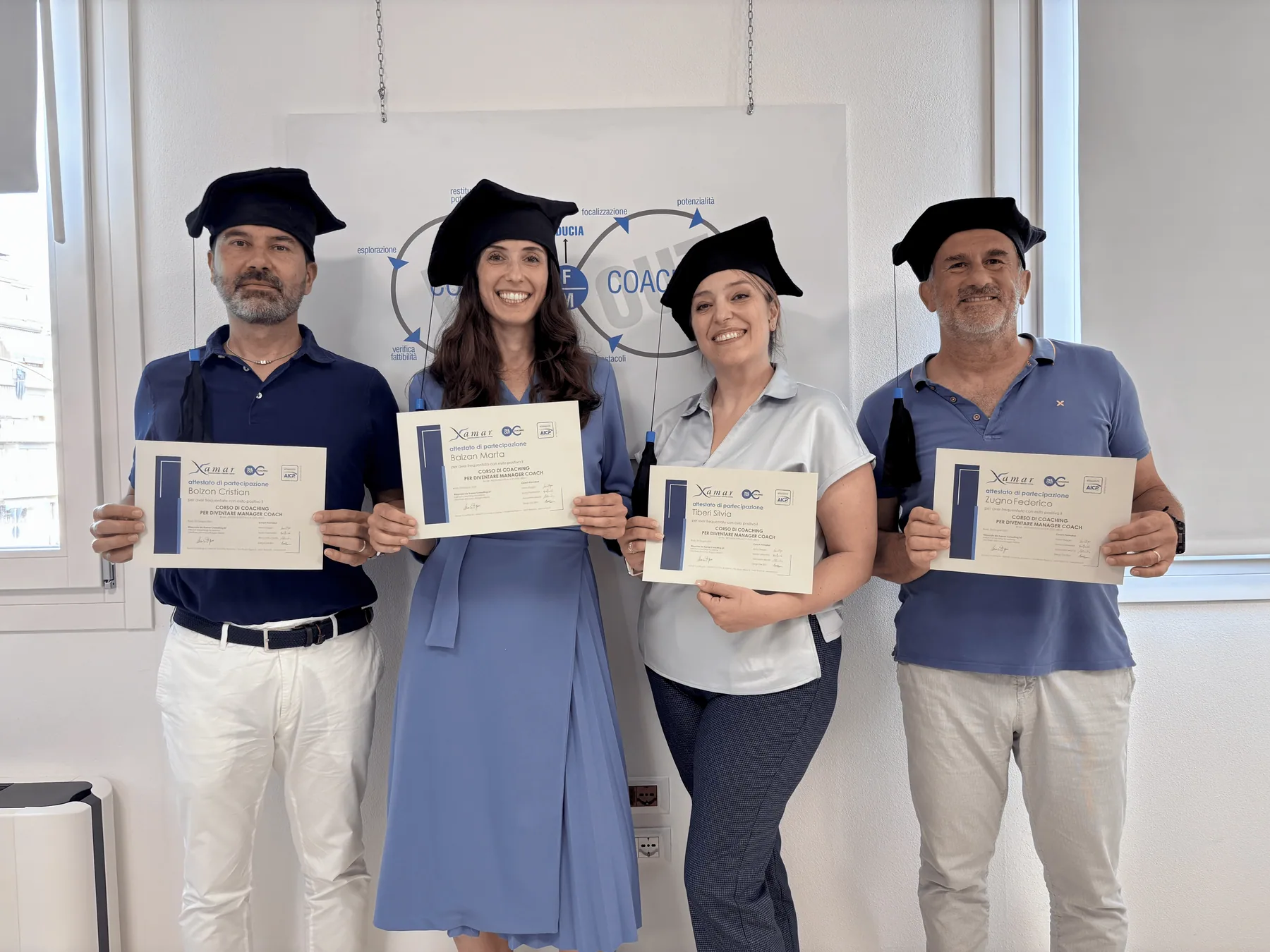 Consegna dei diplomi ai coach della Xamar Coaching Academy